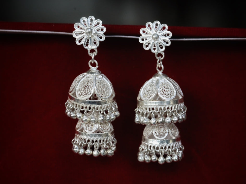 Heirloom Filigree Jhumkas/ Earing