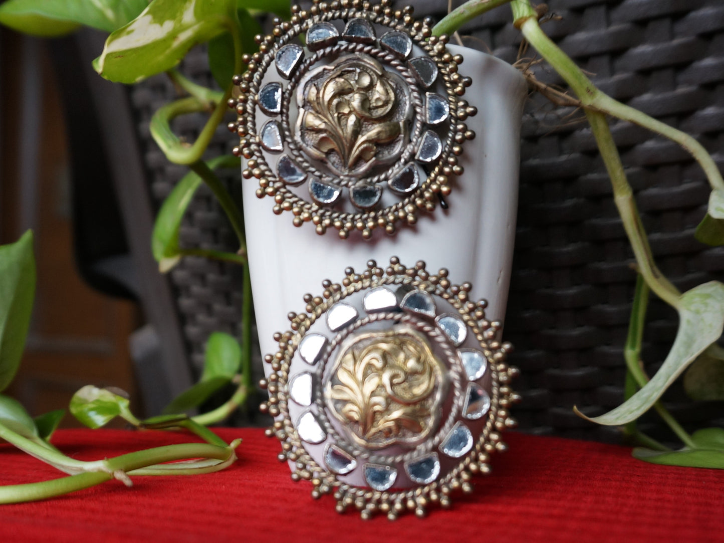 Grandeur Bloom Necklace Set in 92.5 sterling silver