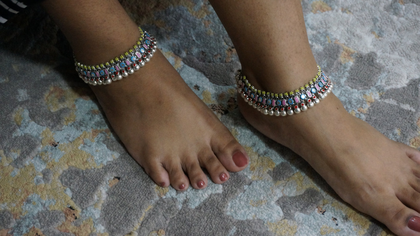 92.5 Pure Silver payal/Anklets – Signature Heritage Luxury