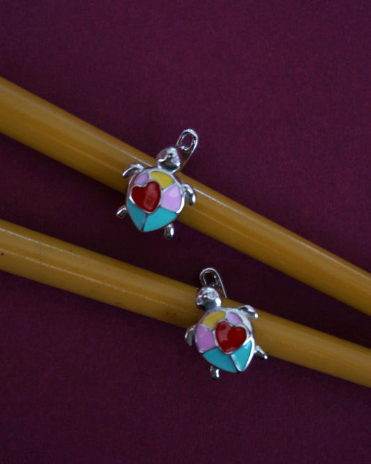 Turtle Heart Charms