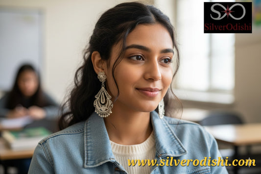 92.5 Pure Silver Filigree earrings