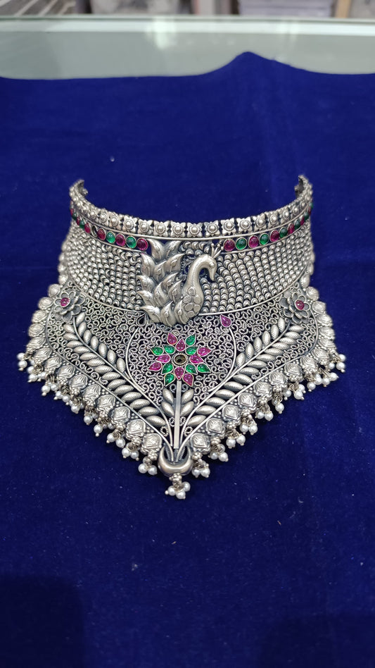 Mayuri Choker in 92.5 sterling silver