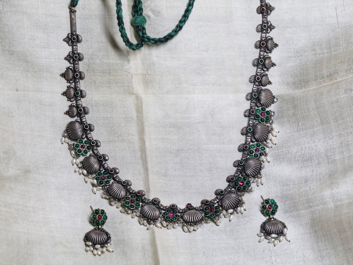 Sagari Leela (Ocean Grace) Set IN 92.5 sterling silver
