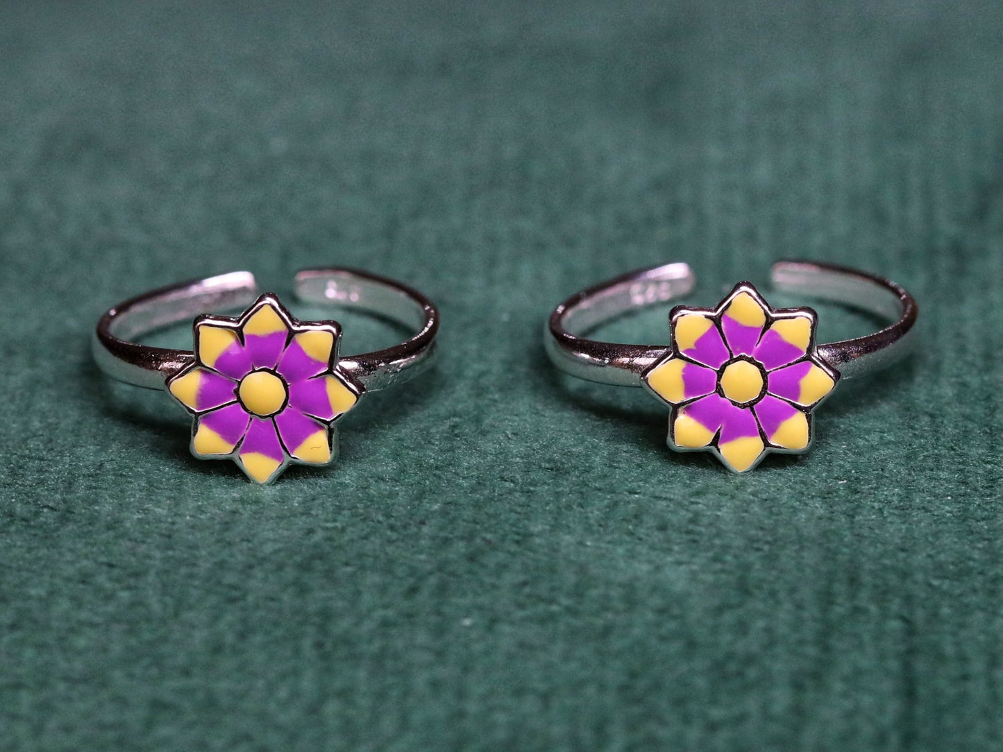 Blossom Toe Rings