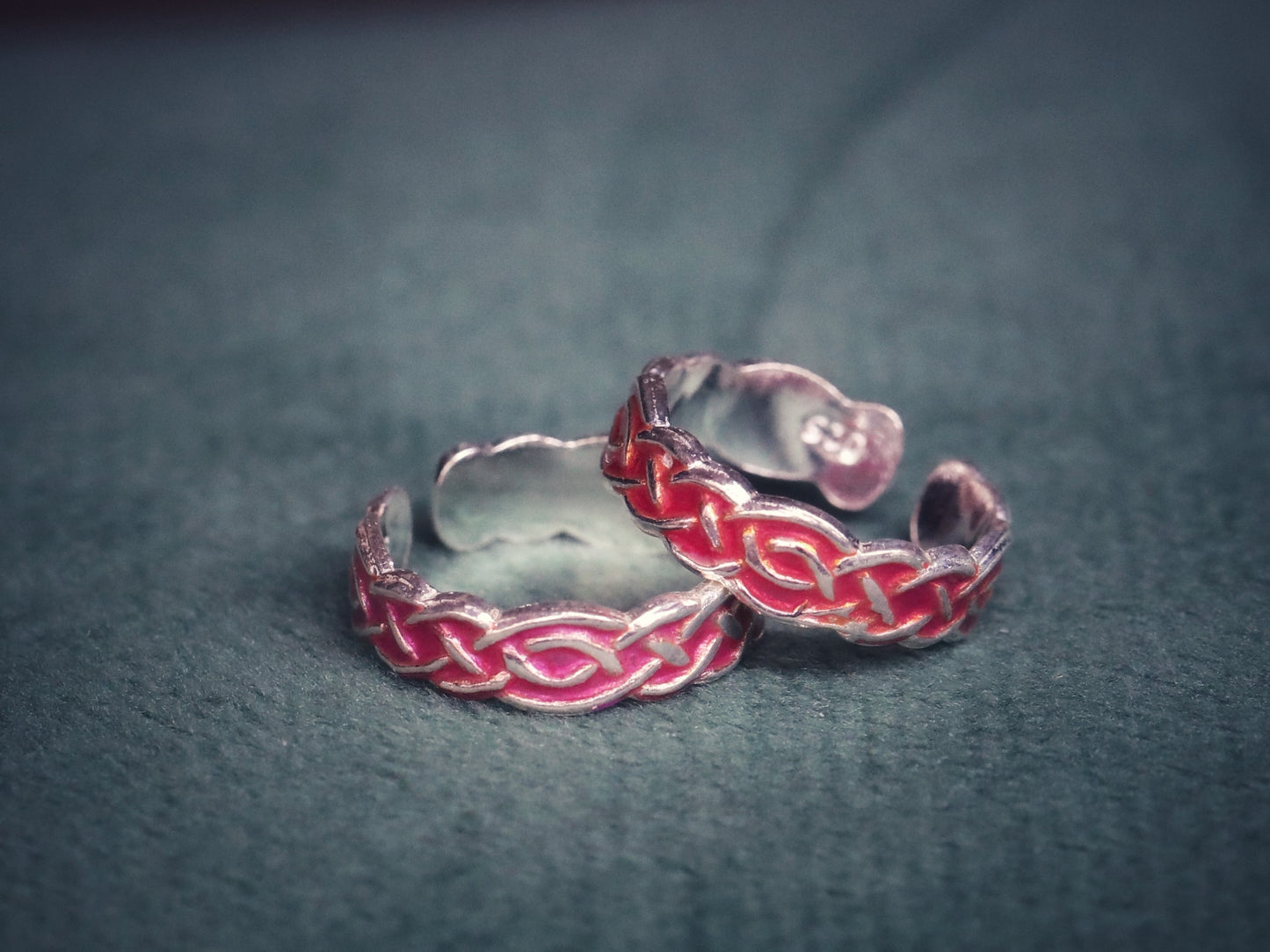 Pink Knot Toe Ring