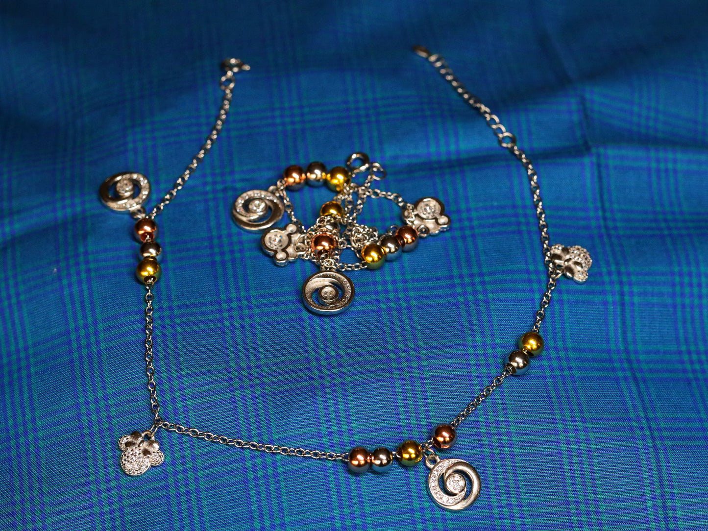 Boho Spirit payal/Anklet/bracelet in 92.5 silver