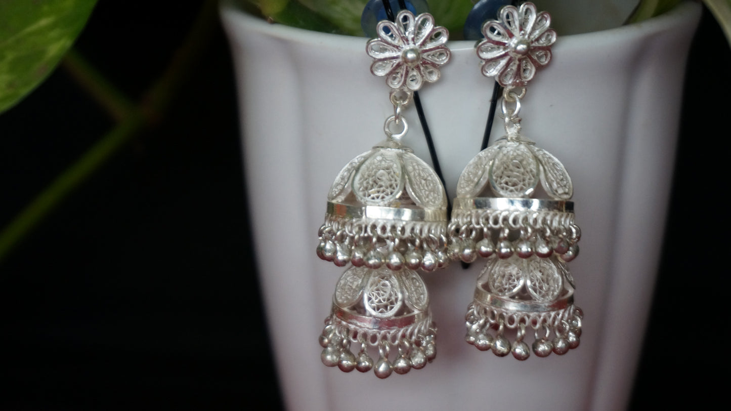 Heirloom Filigree Jhumkas/ Earing