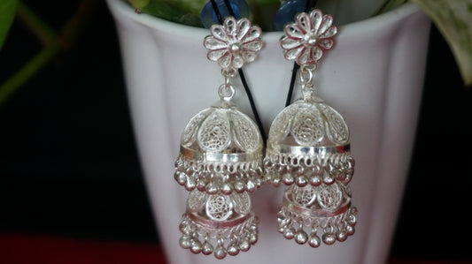 Heirloom Filigree Jhumkas/ Earing