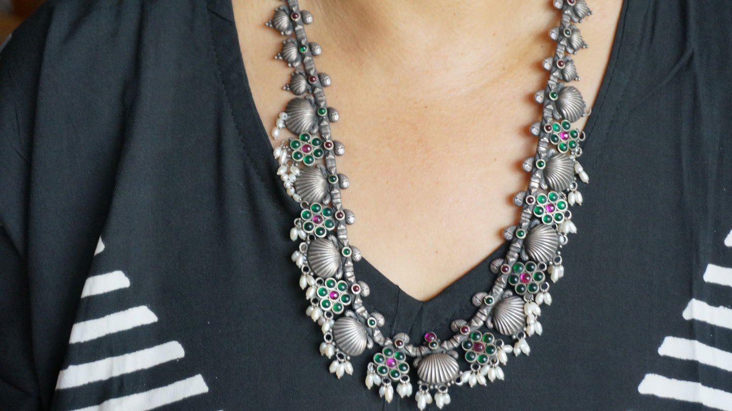 Sagari Leela (Ocean Grace) Set IN 92.5 sterling silver