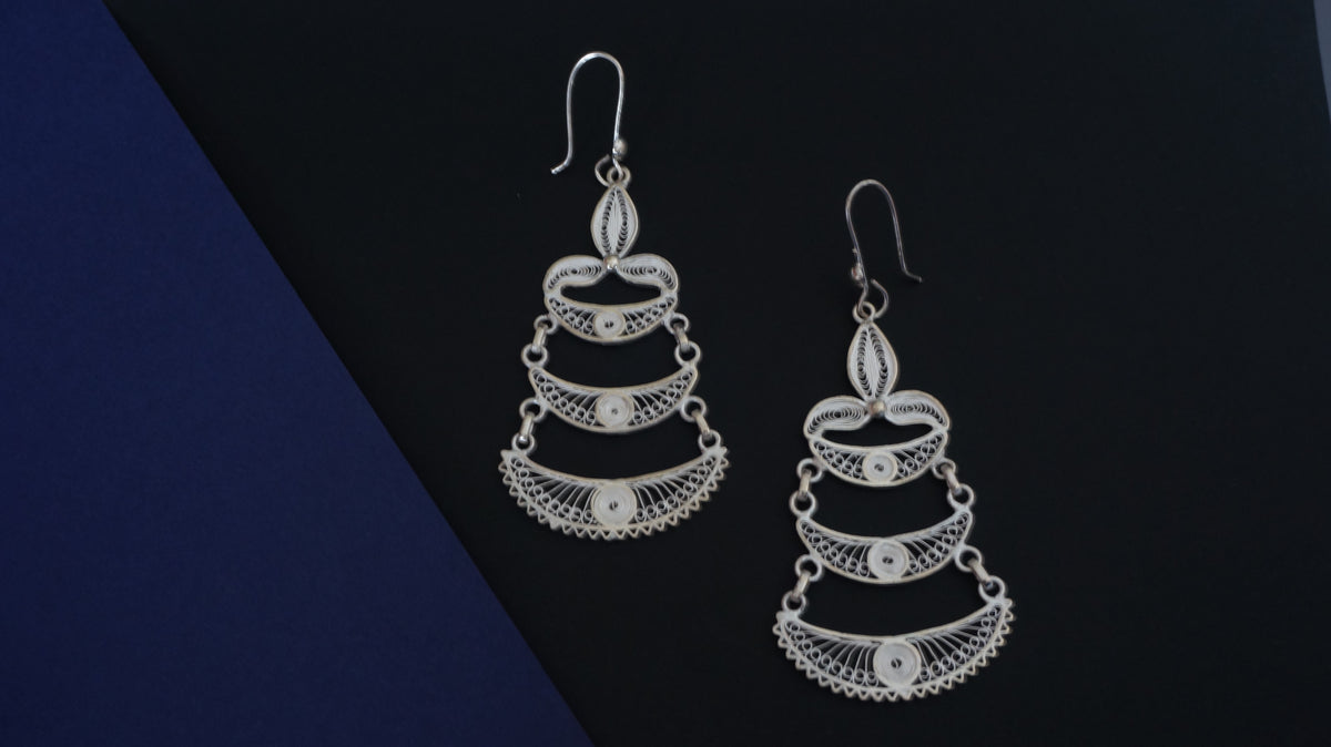 Crescent Bloom Earring