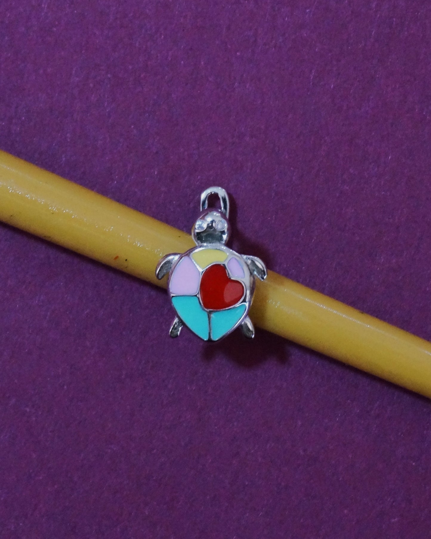 Turtle Heart Charms