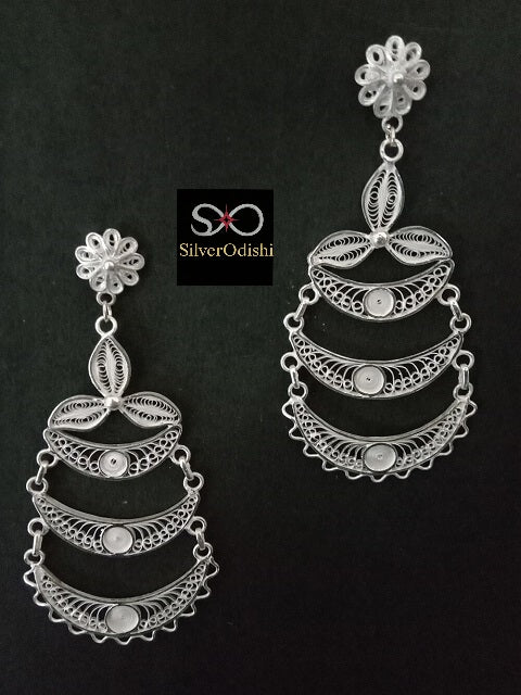 Crescent Bloom Earring